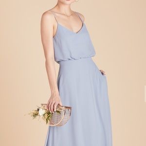 Birds Grey Bridesmaid Dress - Gwennie